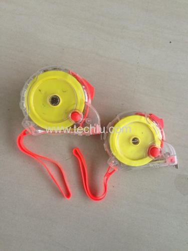 Transparent plastic measure tape with 5mx19mm