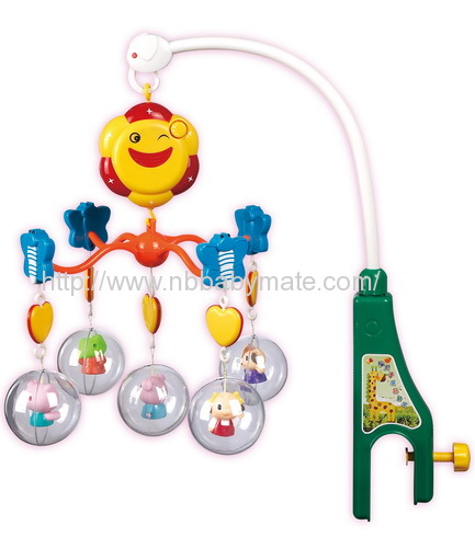 plastic with music elves baby bed bell 