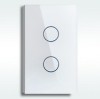 USA Standard 2 gang touch wall switch with blue LED indicator,Home switch &touch light switch, AC 110V-240V,CE approval