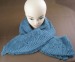 100% wool peacock blue Mohair scraf
