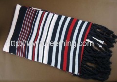 Beautiful stripe fashionable knitting long scarves