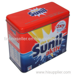 Laundy Powder Tin Box Hinged,rectangular tin box, tin box rectangular