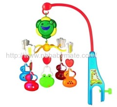 plastic with music Clown gourd baby bed bell