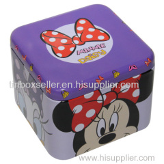 gift tin box for watches,square tin box, tin box square