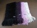 100% acrylic knitted scarf with tassels