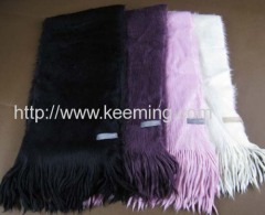 Soft fake cashmere winter knitted scarf