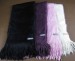 100% acrylic knitted scarf with tassels