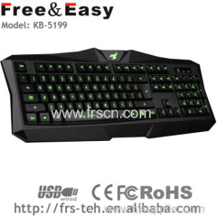 Large size blue light led gaming keyboard