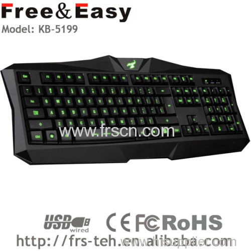 USB or PS/2 cable led computer game keyboard