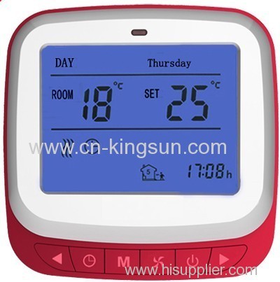 2013 hot sales 7-day programmable thermostat for floor (warm-water) heating system of WSK-9D