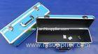 Blue Fireproof Aluminum Tool Cases Rectangle Sharp For Carry Instrument