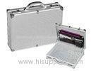 Aluminum Laptop Carrying Cases with Combination Lock , Silver ABS Panel