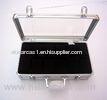 Silver 4mm MDF Aluminum Watch Cases , Transparent Acrylic Watch Cases