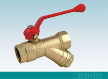 MS58 Brass ball valve with strainer