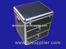 2mm EVA Black Aluminum CD DVD Storage Case / CD DVD Boxes With Drawers