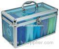 Transparent Acrylic Aluminum CD DVD Storage Case With Lock , 300*120*150mm