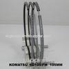 Moly Komatsu Engine Piston Rings S6D105 , Seal Low Tension Rings