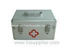 ABS Sliver First Aid Kit Boxes For Carry doctor Equipment , First Aid Boxes