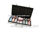 Black Lining Aluminum Chip Case With Slot To Carry Counter And Porker