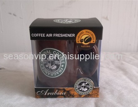 coffee cup gel car air freshener