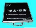 Black Fireproof Panel Aluminum Display Cases With Silk Screen Logo