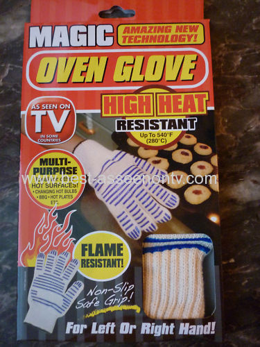 NEW MAGIC OVEN GLOVES HEAT RESISTANT AS SEEN ON TV NON SLIP (DOUBLE OR SINGLE)