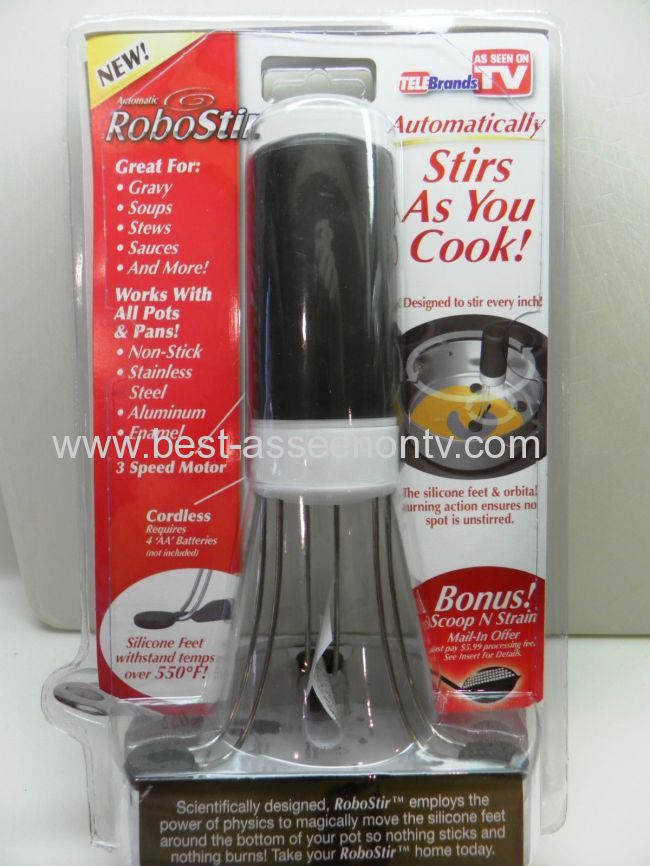 NEW Robostir Automatically Stirs As Seen On TV Kitchen Utensil