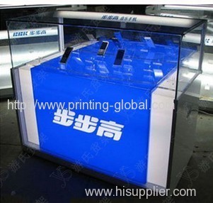 Heat transfer film phone for display counter