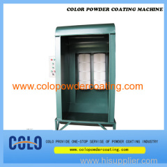 Powder coating booth cabin for individual operators