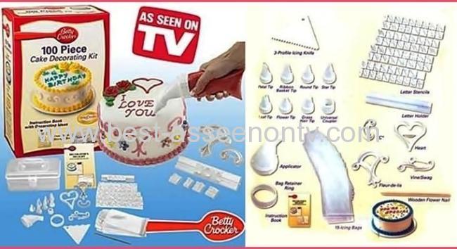 100 Piece Cake Decorating Frosting Icing Decorating With Storage Box DIY Kit Set