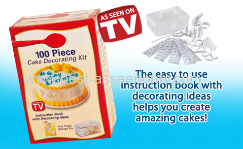 100 Piece Cake Decorating Frosting Icing Decorating With Storage Box DIY Kit Set