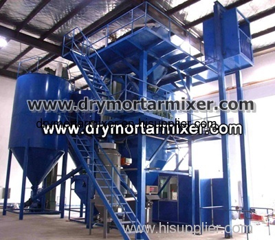 Dry cement mortar productionl ine