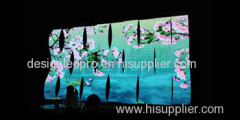 S Shape LED Video Screen with DesignLED DigiFLEX P10mm Flexible LED Video Screen Tiles