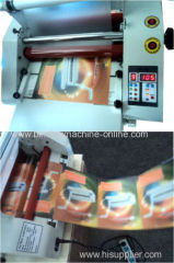 Automatic hot and cold roll laminator machine