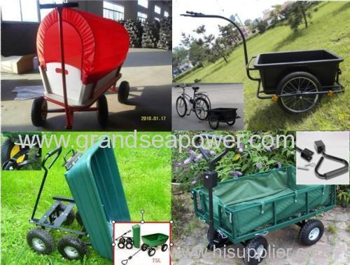 Dump Semi Trailer Truck garden tool cart hand trolley