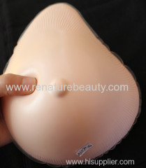 Lighter silicone breast form