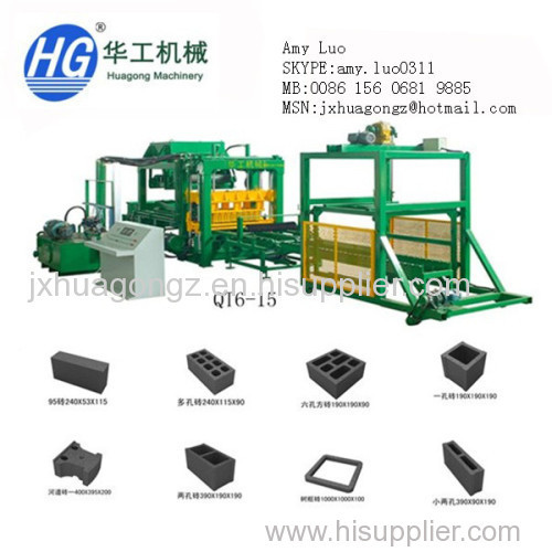 QT6-15 High speed brick making machine,competitive price block making machine