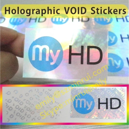 Holographic Warranty VOID Labels