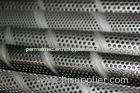 Polished Aluminum Perforated Metal Tube For Decorating / Protecting Mesh