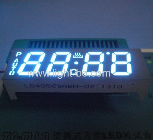 7 segment led display,4 digit 0.56" anode blue for multifunction digital oven timers