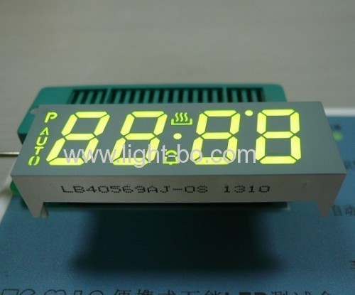 display led custom ultra verde a 7 segmenti 4 cifre per timer forno