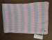 Embroidery and loop label stripe scarf