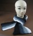 thick needle pattern men's scarf