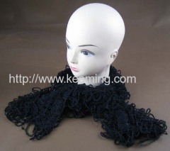 single color acrylic chaos knitting scarf