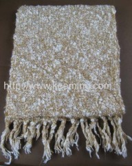 Special yarn wrap knitting scarf