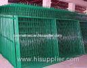 Welded Mesh Fence Panel , Green Welded Metal Mesh Fencing