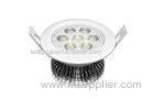 Energy Saving 7W LED Ceiling Downlights , AC85-265V Epistar Chip White Housing