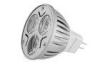 3W Aluminum LED Spotlight Bulb , 220 Volt 300lm Warm / Pure / Cool White LED Spot Lamps for Hotel ,