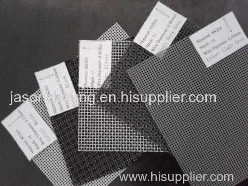 stainless steel wire mesh; security screens; wire mesh; window and door screens;