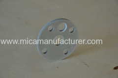 thick rigid mica part machined by CNC used for the heating industry which has the heat grade of 500 or 800 d